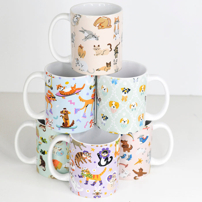 Pet Lover Full Wrap Set Mugs