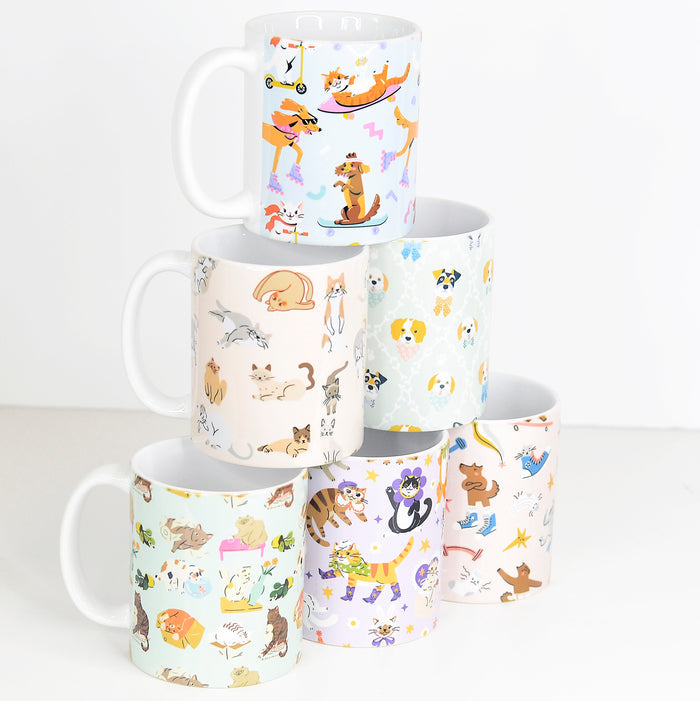 Pet Lover Full Wrap Set Mugs