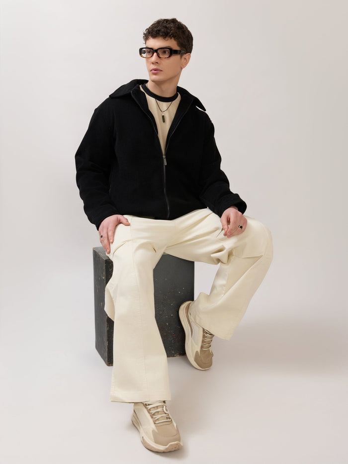 Petal - Relaxed Zip Jacket - Black