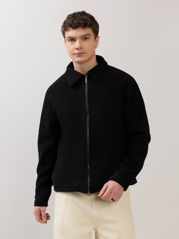 Petal - Relaxed Zip Jacket - Black