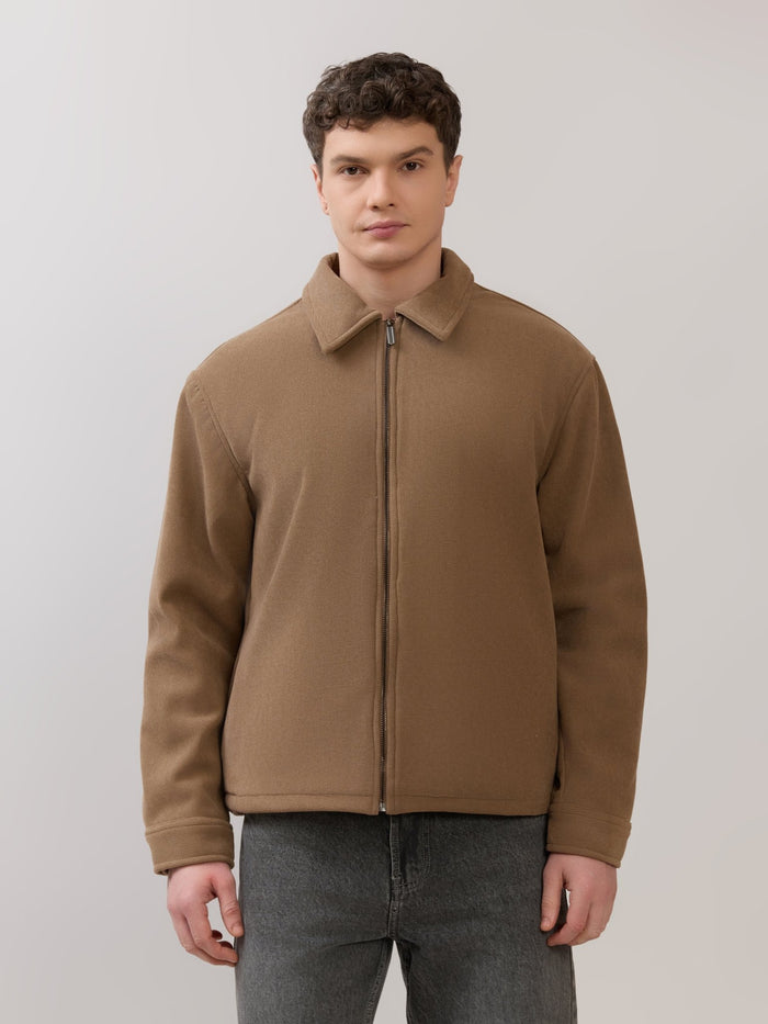 Petal - Relaxed Zip Jacket - Brown