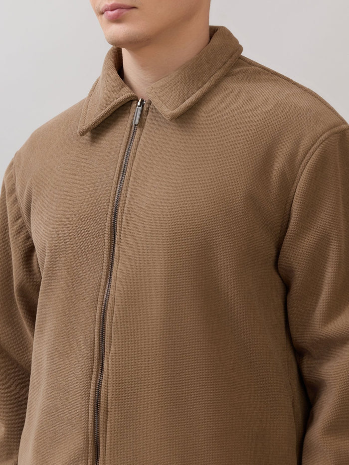 Petal - Relaxed Zip Jacket - Brown