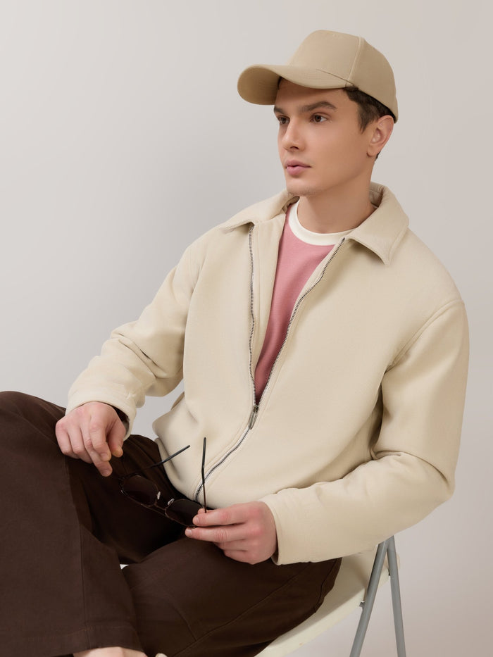 Petal - Relaxed Zip Jacket - Cream