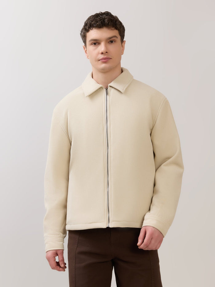 Petal - Relaxed Zip Jacket - Cream