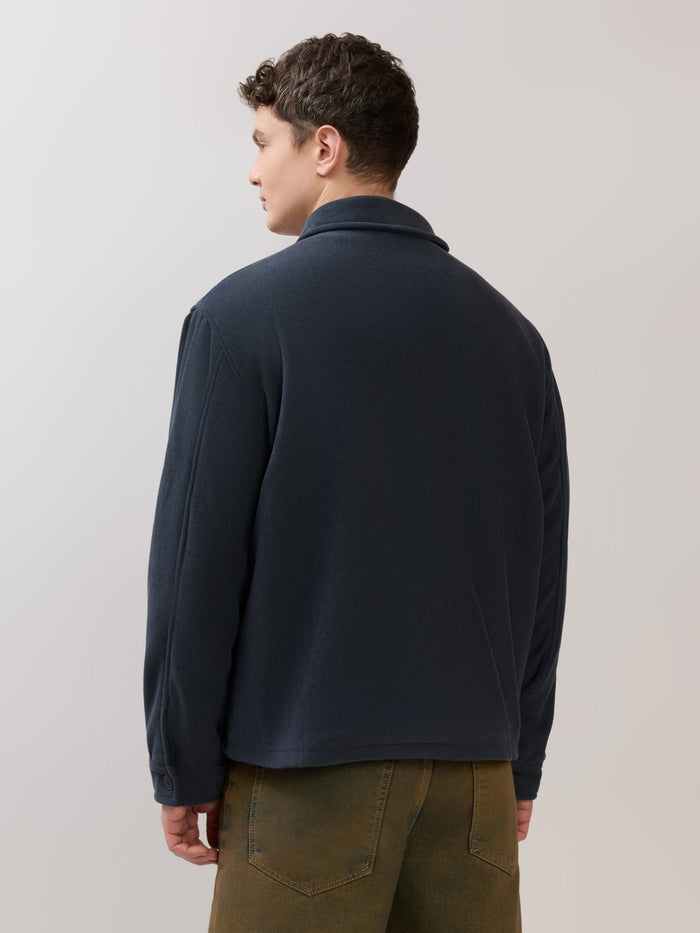 Petal - Relaxed Zip Jacket - Navy Blue
