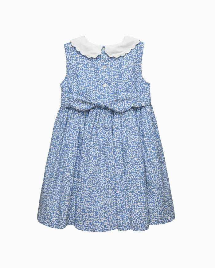 Confiture Dress Petal Collar Duck Dress in Blue Floral