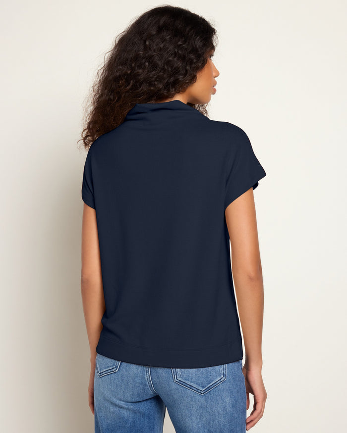 Mariner Midnight $|& SEAS Pier Funnel Neck Hacci Tee - SOF Back