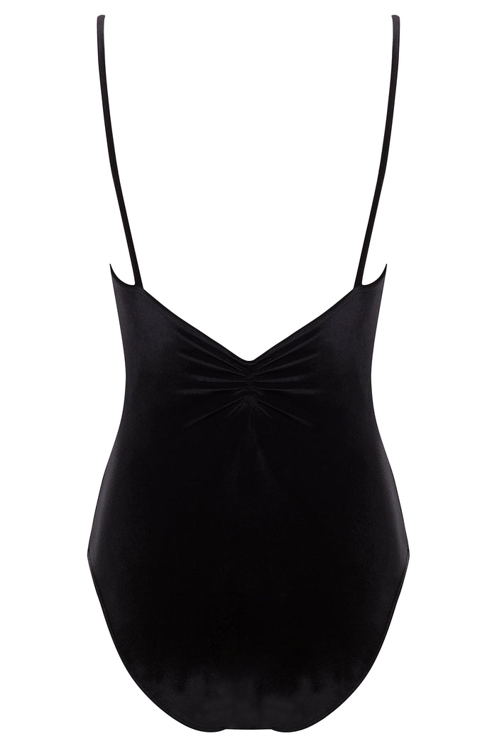 Pinch Leotard  VELVET BLACK