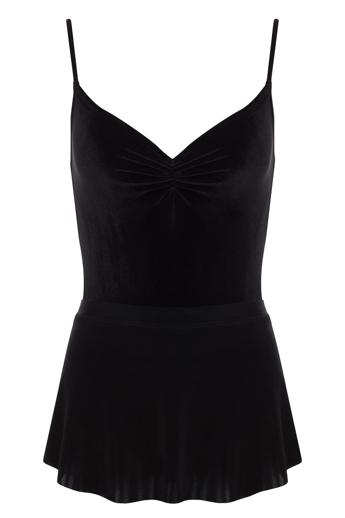 Pinch Leotard  VELVET BLACK