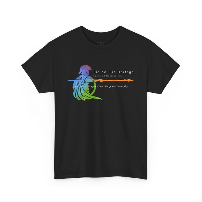 Honor the legacy of Pío del Río Hortega with this Spartan Pride t-shirt by Walt & Pete®. Celebrate queer science, resilience, and history in style.