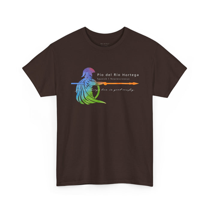 Honor the legacy of Pío del Río Hortega with this Spartan Pride t-shirt by Walt & Pete®. Celebrate queer science, resilience, and history in style.