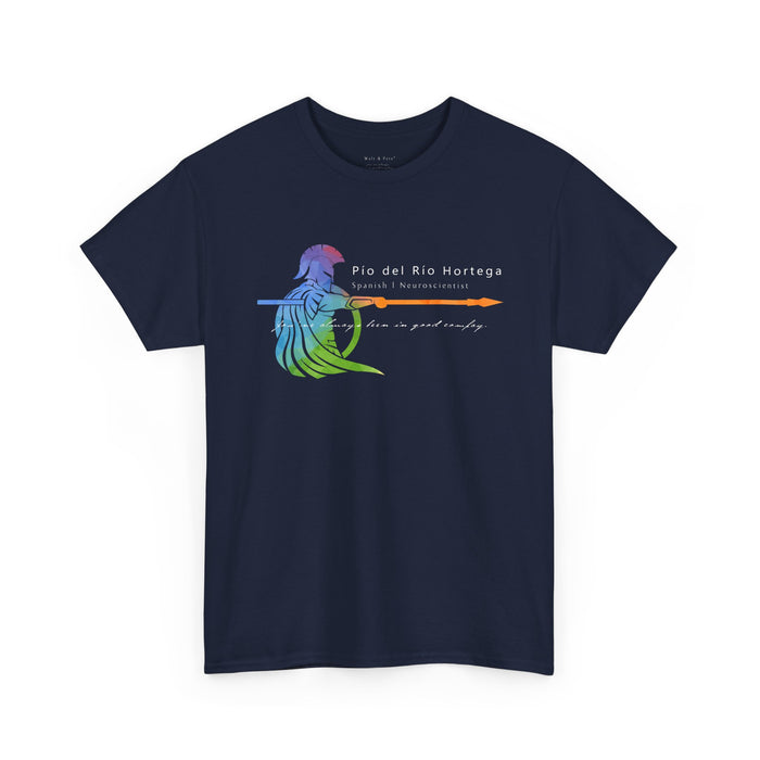 Honor the legacy of Pío del Río Hortega with this Spartan Pride t-shirt by Walt & Pete®. Celebrate queer science, resilience, and history in style.