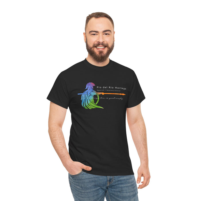Honor the legacy of Pío del Río Hortega with this Spartan Pride t-shirt by Walt & Pete®. Celebrate queer science, resilience, and history in style.