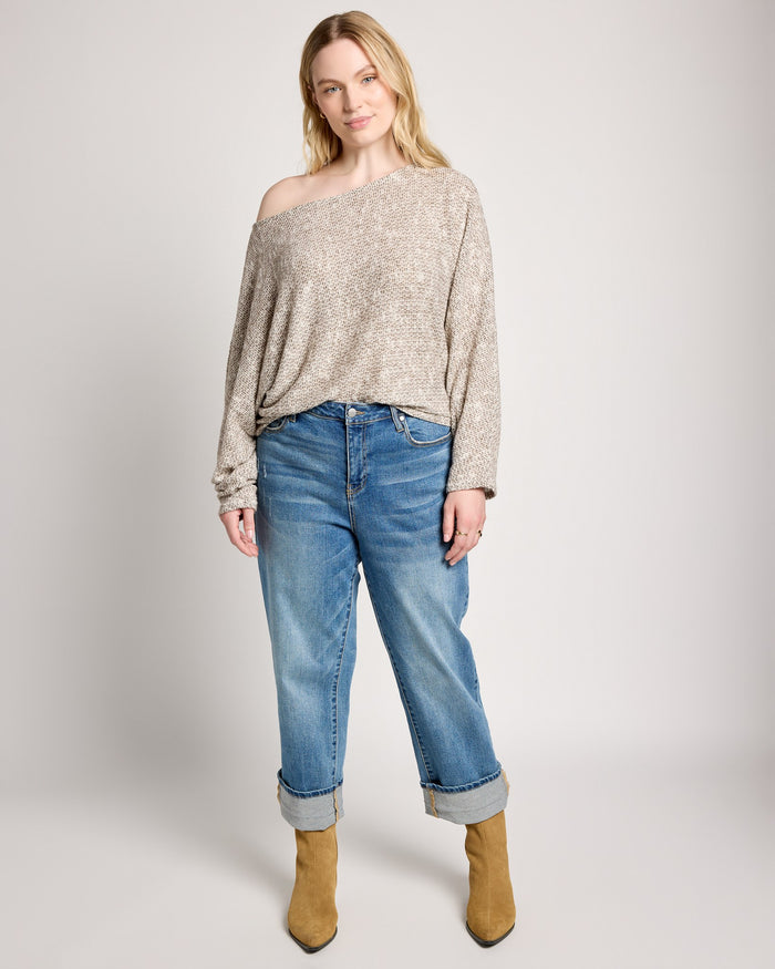 Oatmeal $|& Sadie & Sage Billie Dolman Top - UGC On Fig
