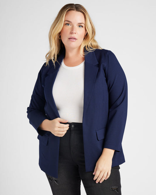 Cadet Blue $|& Liverpool Boyfriend Blazer - SOF Front