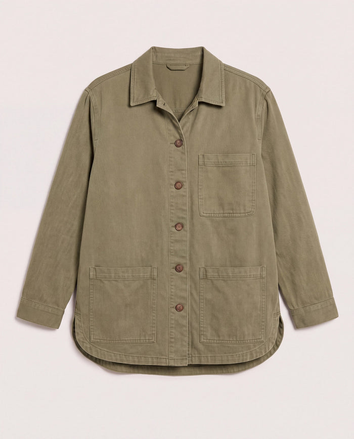 Olive Branch $|& SEAS Charlotte Utility Jacket - Hanger Detail