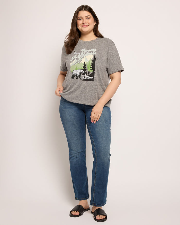 Ht Grey $|& Herizon Cherry Relaxed Graphic Tee - UGC On Fig