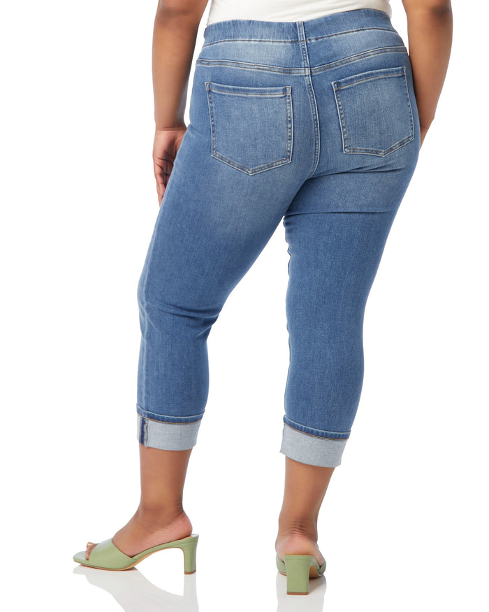 Canyonlands $|& Liverpool Chloe Cuffed Cropped Skinny Jeans - SOF Back