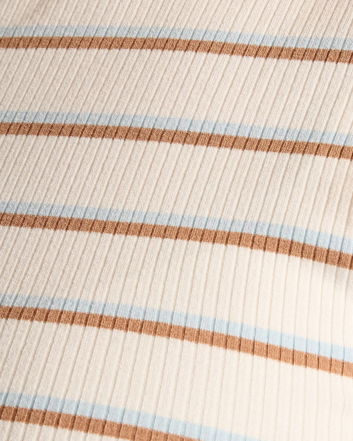 Blue/Brown $|& Thread & Supply Euclid Stripe Tank - SOF Full Front