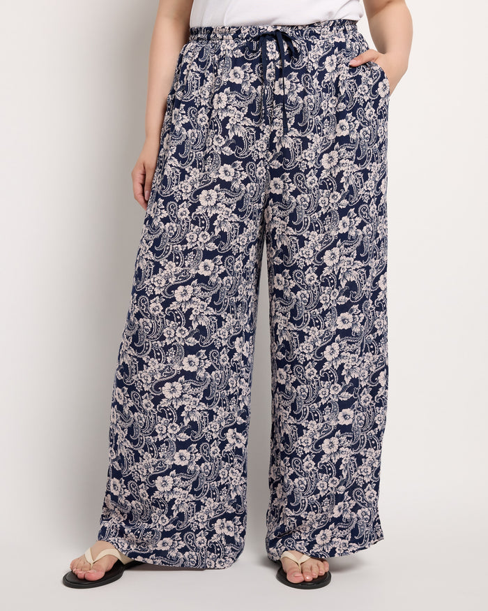 Navy $|& SEAS Gauze Pant - SOF Front