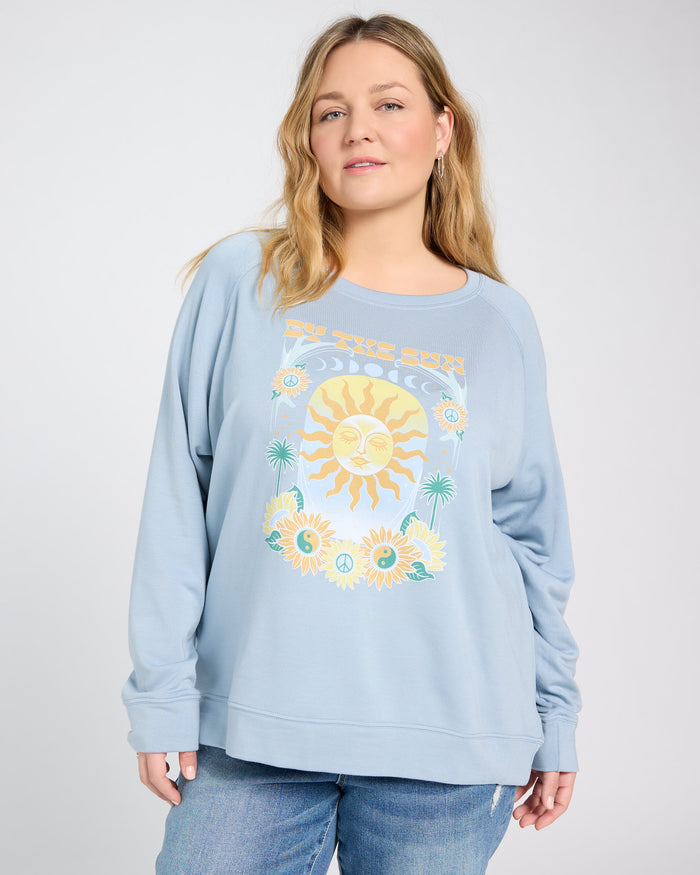 French Blue $|& SEAS Graphic Sweatshirt - SOF Front