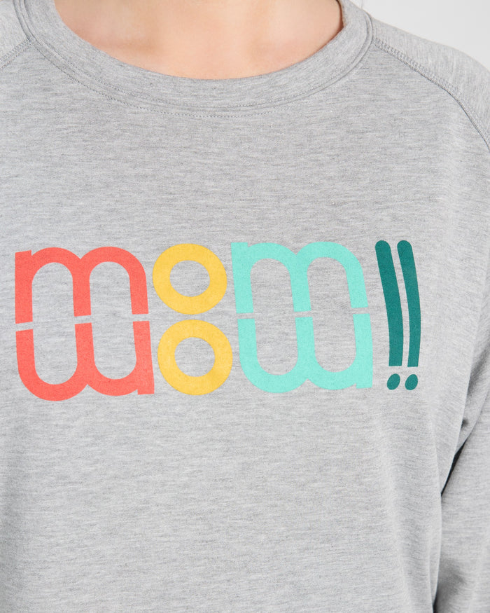 Heather Grey $|& SEAS Graphic Sweatshirt - SOF Full Front