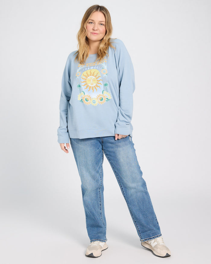 French Blue $|& SEAS Graphic Sweatshirt - UGC On Fig