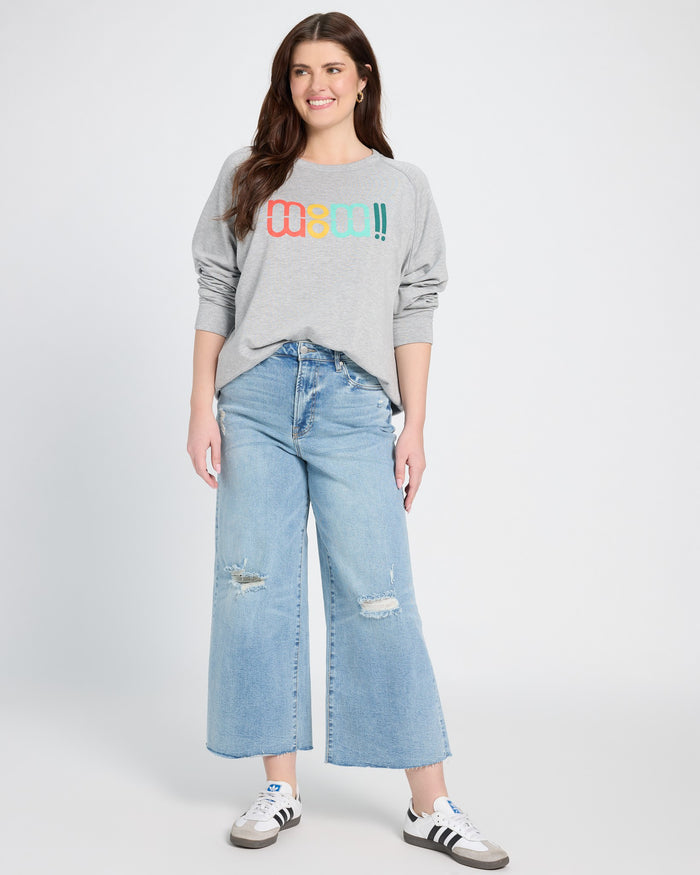 Heather Grey $|& SEAS Graphic Sweatshirt - UGC On Fig