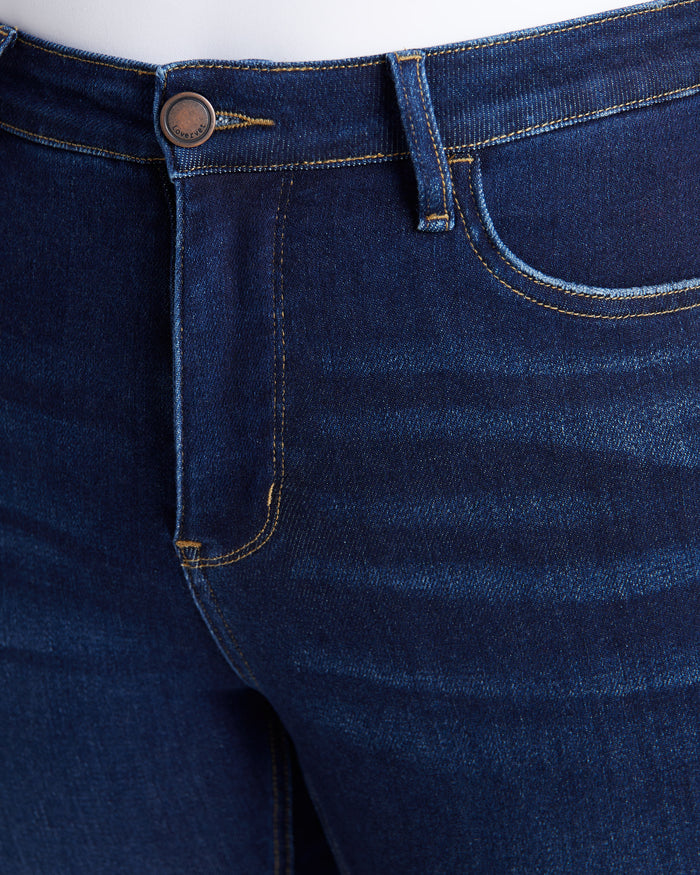 Dark Denim $|& Lovervet High Rise Ankle Skinny Jeans - SOF Detail