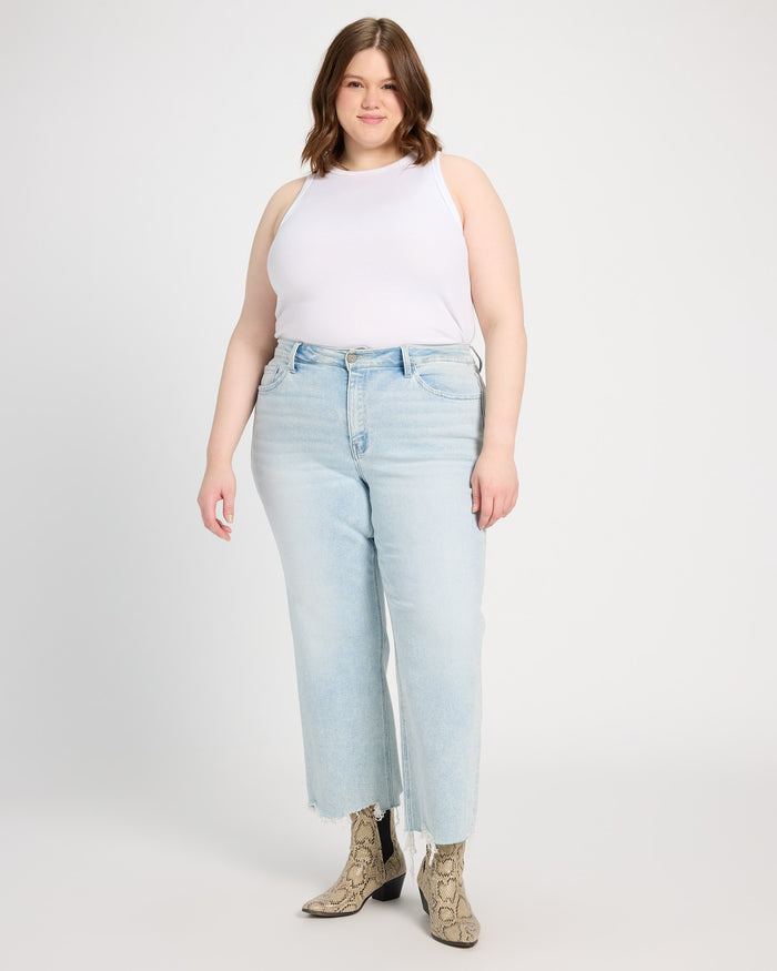 Meritorious $|& Vervet High Rise Slim Wide Leg Jeans - UGC On Fig