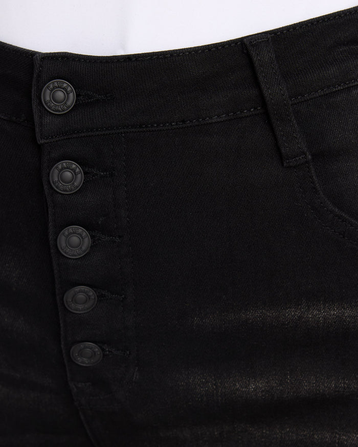 Raven $|& Bayeas High Rise Wide Leg With Frayed Hem - SOF Detail