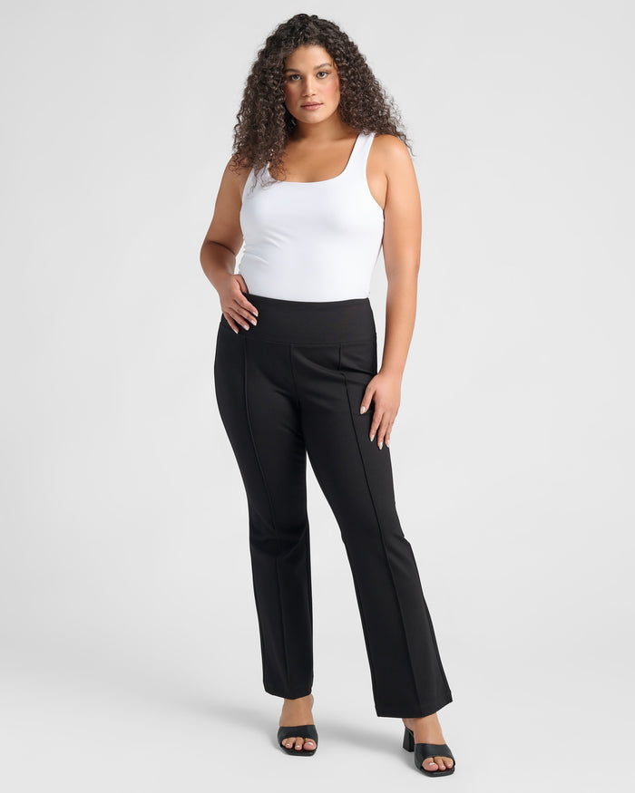 Black $|& Liverpool Kelsey Flare Trouser - SOF Full Front
