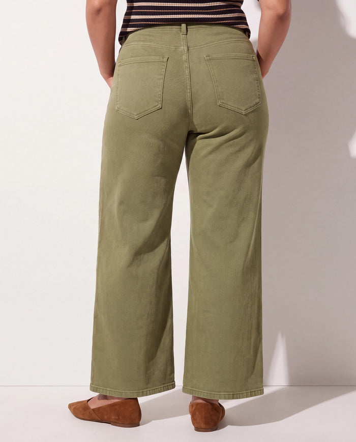 Olive Branch $|& SEAS Layla Wide Leg Jean - SOF Back