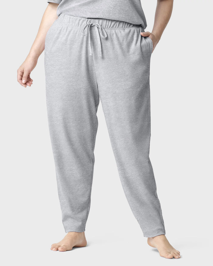 Medium Heather Grey $|& HUE Lounge Jogger - VOF Detail