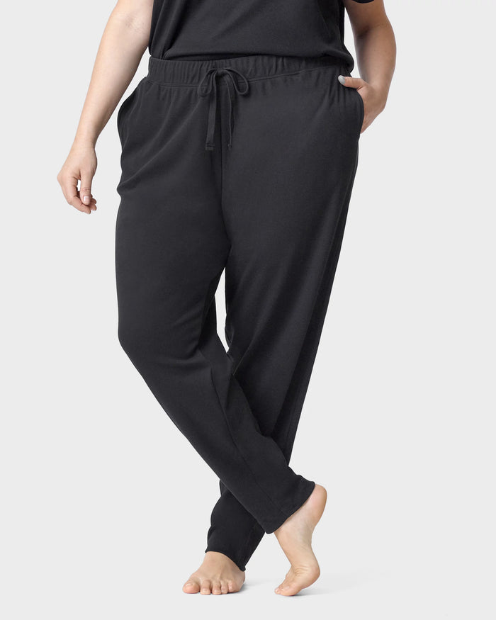 Black $|& HUE Lounge Jogger - VOF Detail