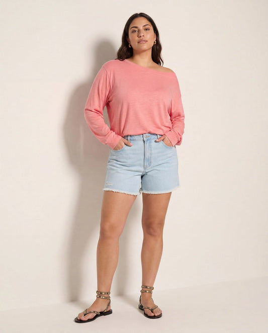 Clear Sky $|& SEAS Maple Distressed Short - UGC On Fig