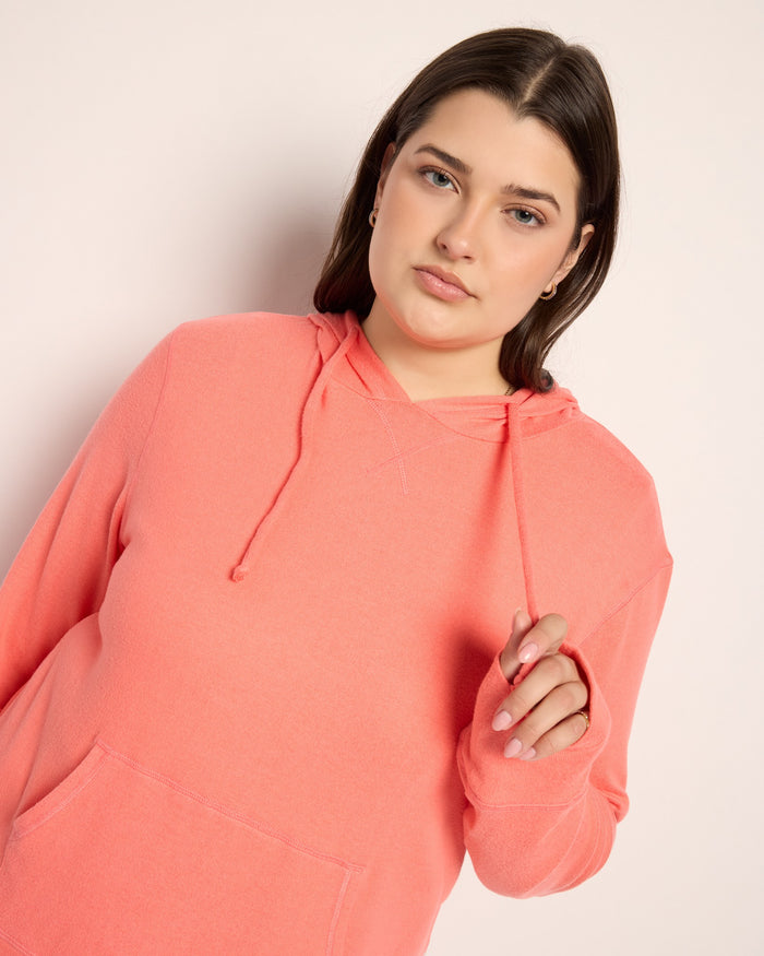 Peachy $|& SEAS Shoreline Hacci Pocket Hoodie - SOF Full Front