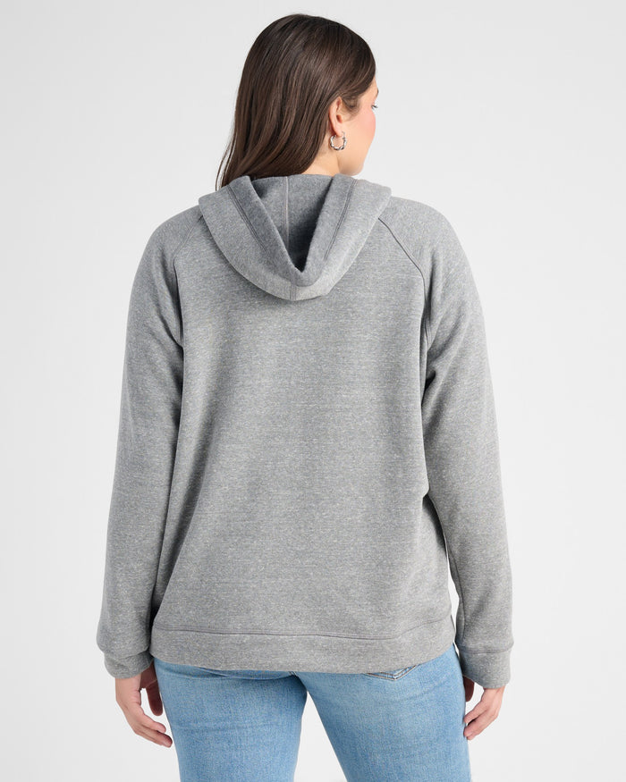 Heather Grey $|& SEAS Snow Day 78 & Sunny Graphic Hoodie - SOF Back