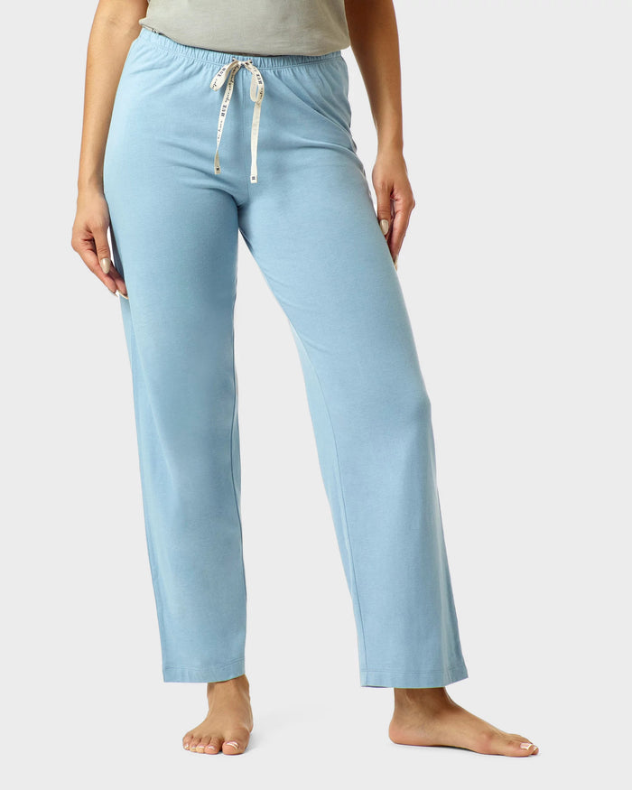 Faded Denim $|& HUE Solid Classic Lounge Pant - VOF Detail