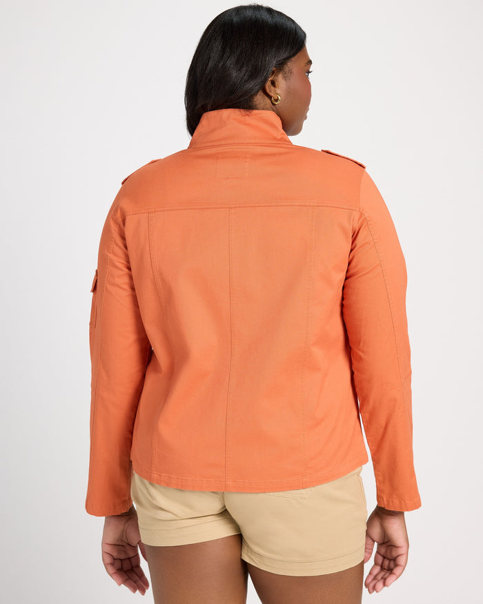 Tomato Red $|& Thread & Supply Utility Jacket - SOF Back