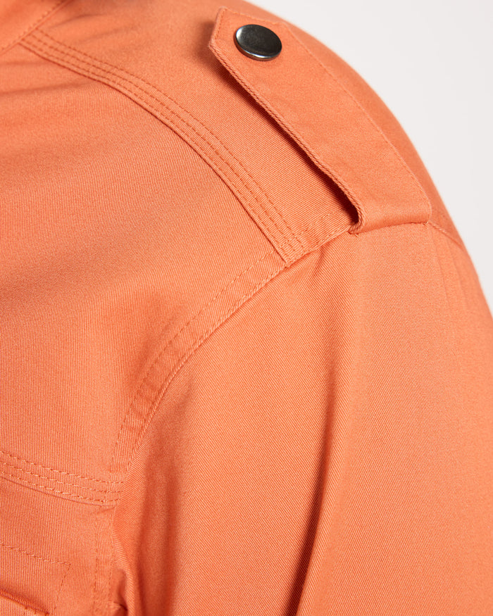 Tomato Red $|& Thread & Supply Utility Jacket - SOF Full Front