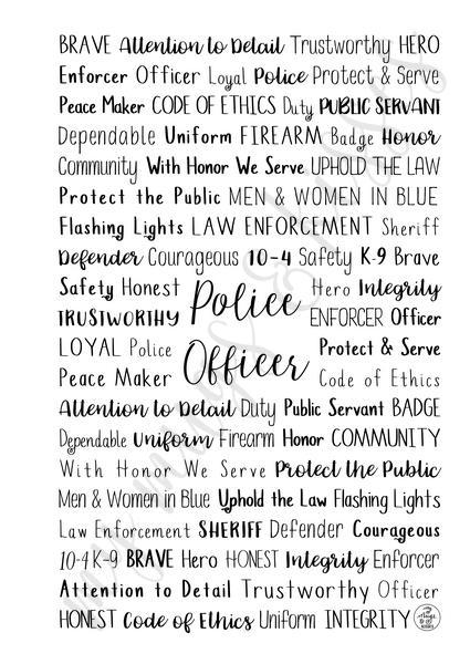 Police Officer Spiral Notebook