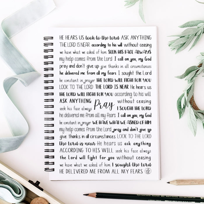 Prayer Scriptures Spiral Notebook