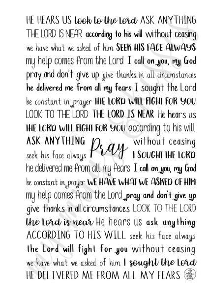 Prayer Scriptures Spiral Notebook