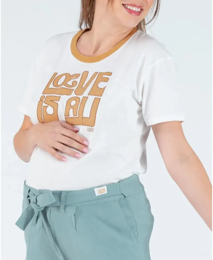 Pregnancy t-shirt Love is All - Tee-shirt