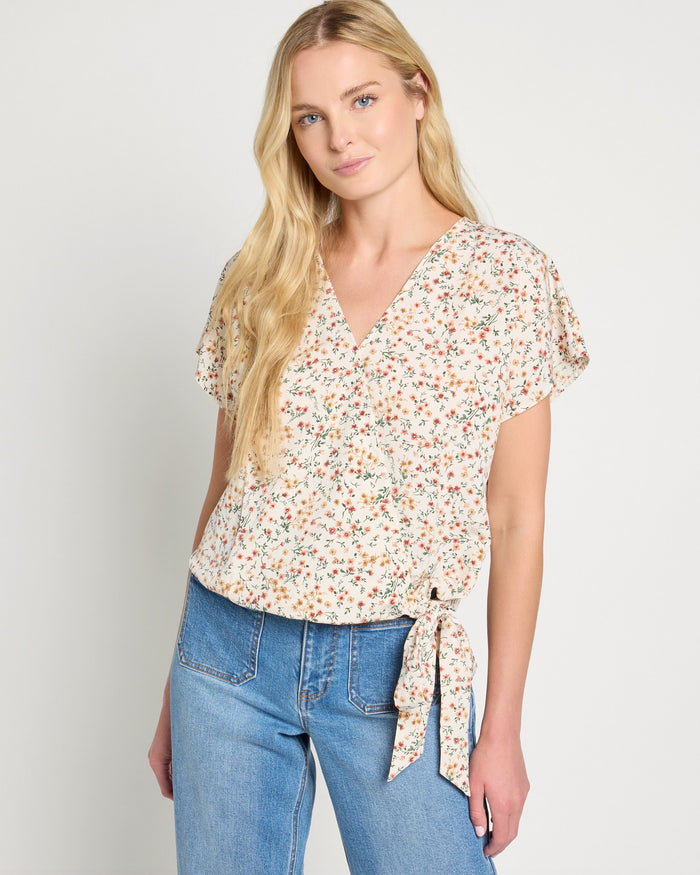 Ecru Ditsy Floral / XS