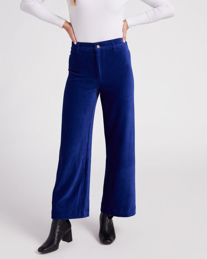 Sapphire Blue $|& Z Supply Prospect Knit Corduroy Pant - SOF Front
