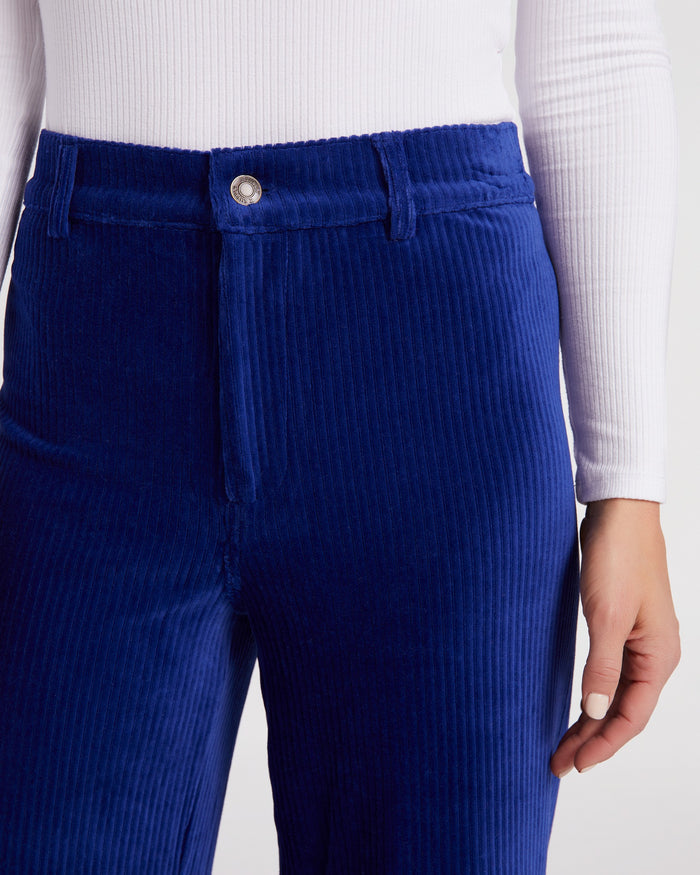 Sapphire Blue $|& Z Supply Prospect Knit Corduroy Pant - SOF Detail