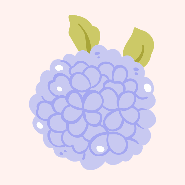 Purple Hydrangea Printed Attachment