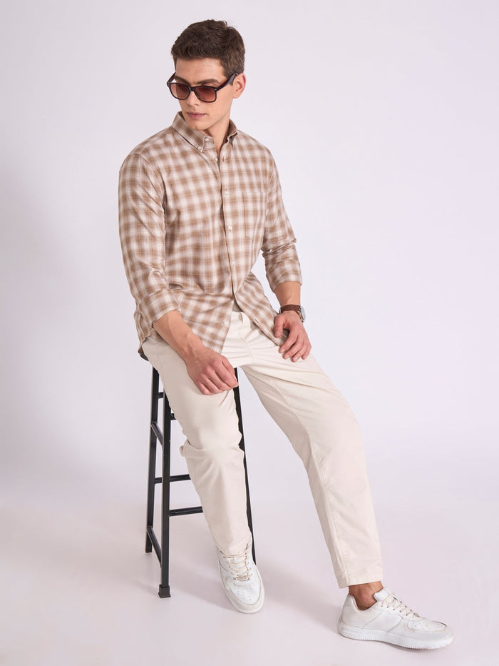 Quint - Check Shirt - Brown